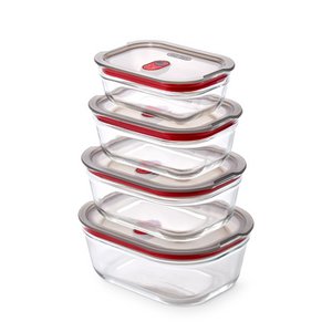 Black+Blum Glass Food Box set Mixed (XS/S/M/L) - Meal prep - set van 4