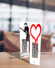 Banksy "Soft-Touch" Bookmark - Love Rat