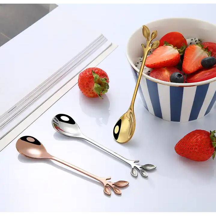 "Brin d'Olivier" spoon - For tea, coffee or desserts - 4 colors available
