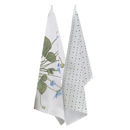 ORGANICZNY RĘCZNIK HERBATOWY - NIEBIESKI ANEMON