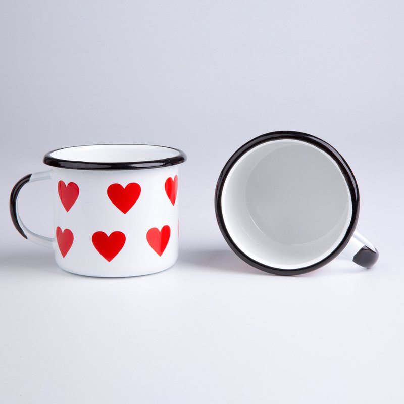 0,35l Emaille Kaffeebecher | Liebe