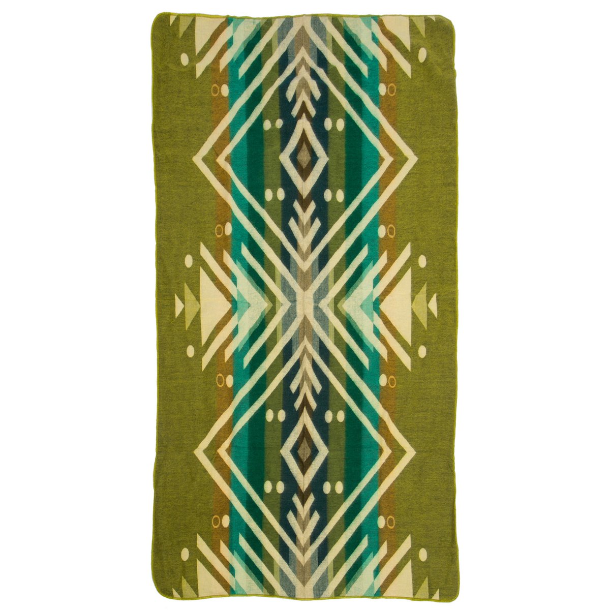 Mini Imbabura Green - Mini couverture en alpaga équatorien | couverture indigène |
