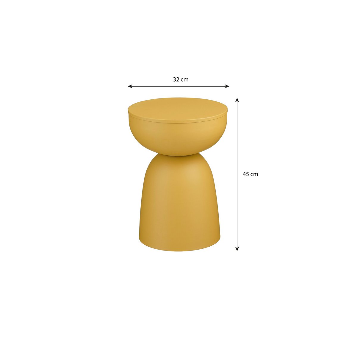 Elliott side table ocher