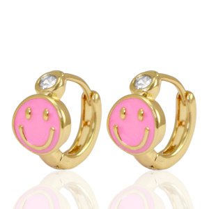 Earrings smiley pink / Kids Collection