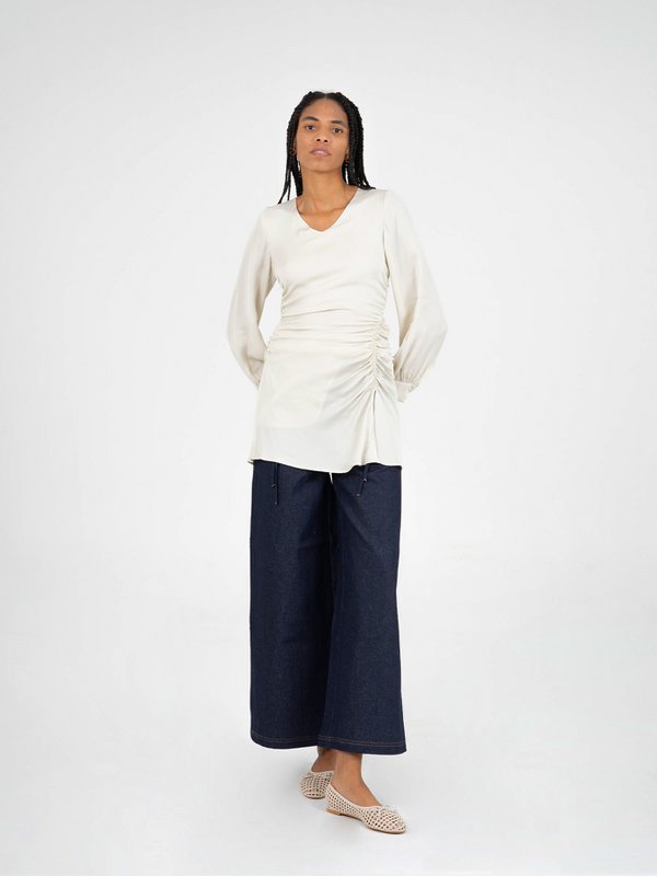 Ruched kjole