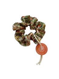 Scrunchie - Grüne Chiffon Blumen - Genbrug