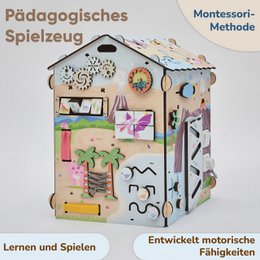 Busyboard Spielhaus DINO mit Beleuchtung