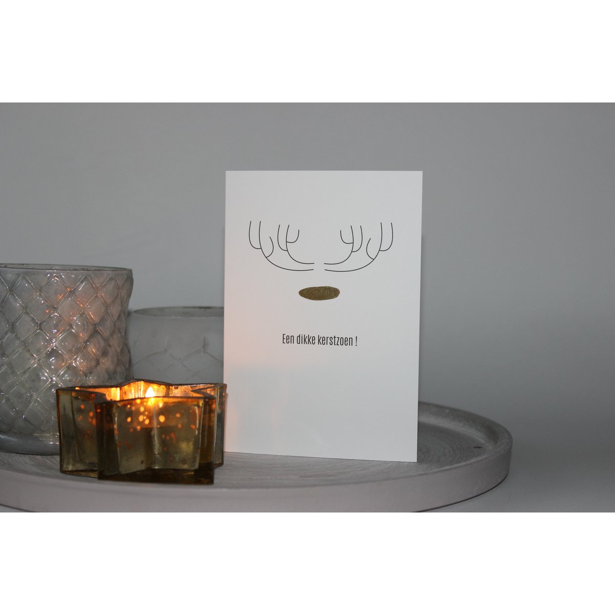 Carte de Noël Anton Un gros bisou de Noël !