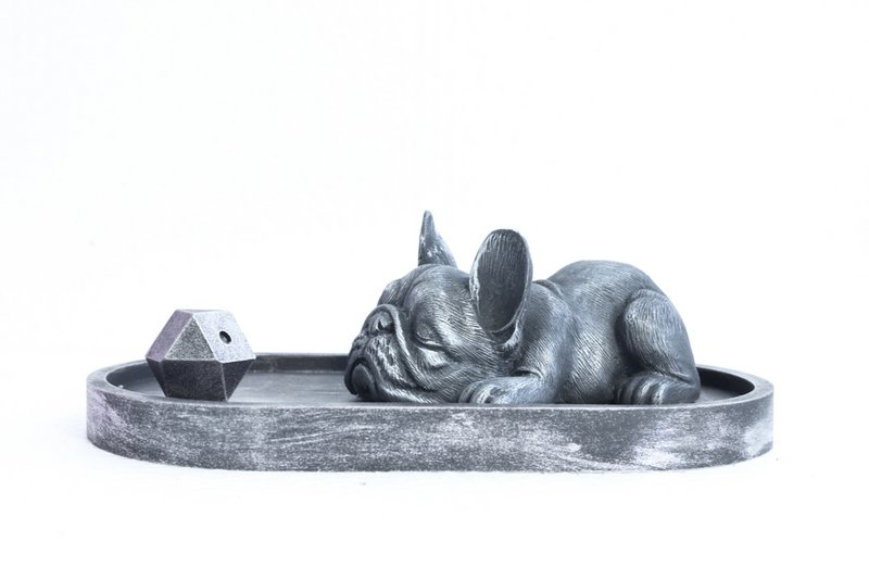 Fransk Bulldog røgelsesholder sæt
