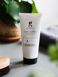peeling do ciała z surowej kawy