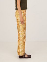 Jeans in denim con stampa cervo