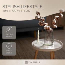 Ronda candle holder made of concrete - stylish and durable Modern design | Perfect for any ambience