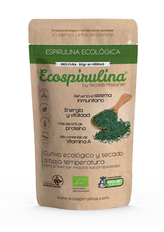 Nibs de Espirulina Ecológica / SECADOS A BAJA TEMPERATURA en ESPAÑA