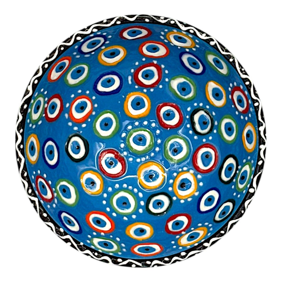 Keramikschale - Evil Eye - Hellblau - 12cm