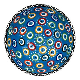 Keramikschale - Evil Eye - Hellblau - 12cm
