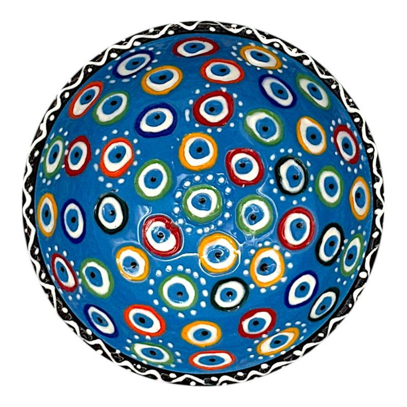 Keramikschale - Evil Eye - Hellblau - 12cm