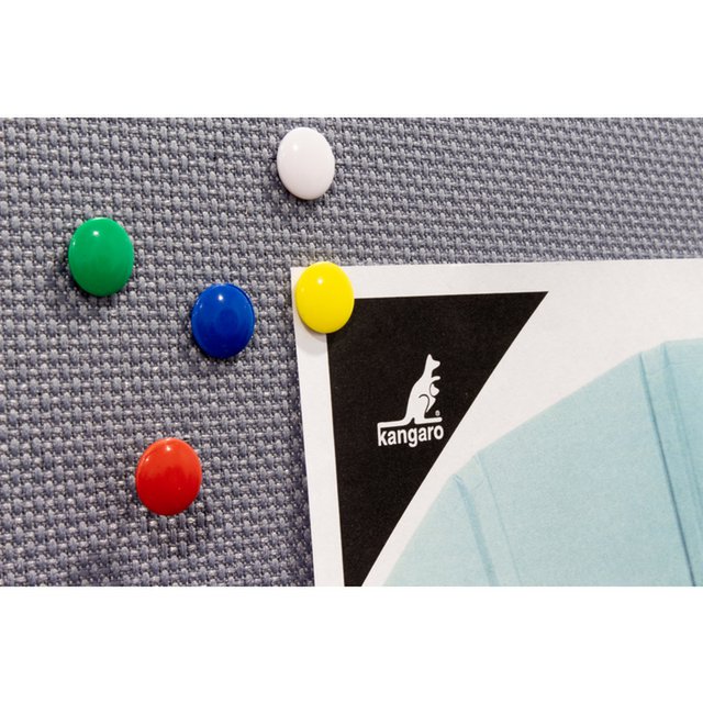 Thumbtacks Kangaro assorted hood brass plastic box 120 pcs
