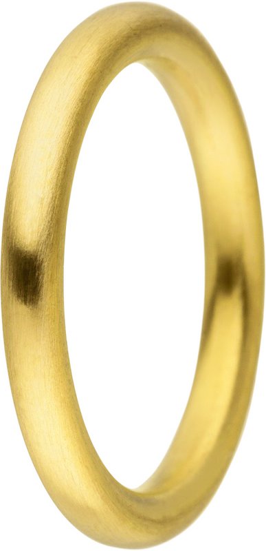 Plugin ring indvendig rund profil mat guld