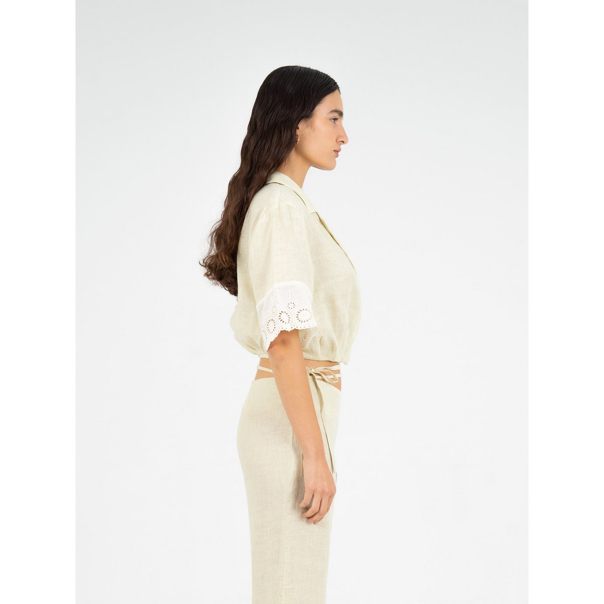 Aurora linnen beige top