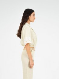Aurora linnen beige top