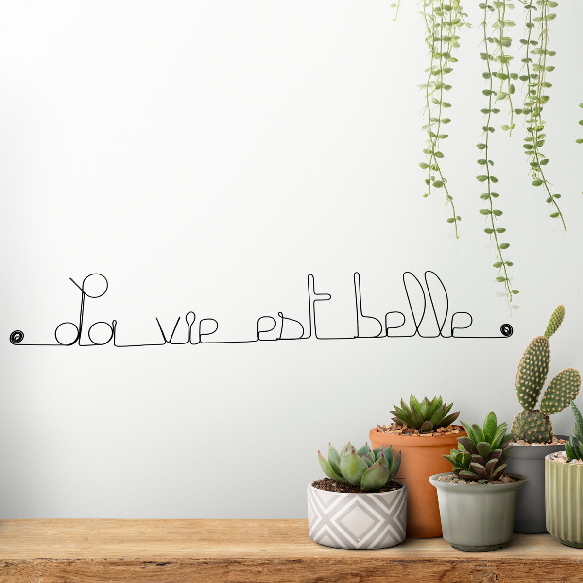 Life is beautiful – Wire wall decoration Best-Seller - Home décor - Handmade