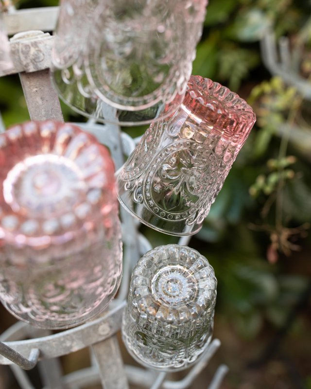 Blume von Florenz Glas klein, rosa