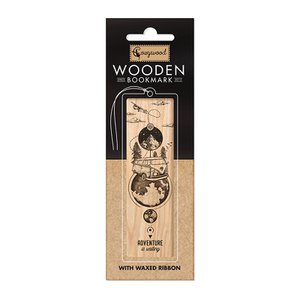 Adventure Wooden Bookmark