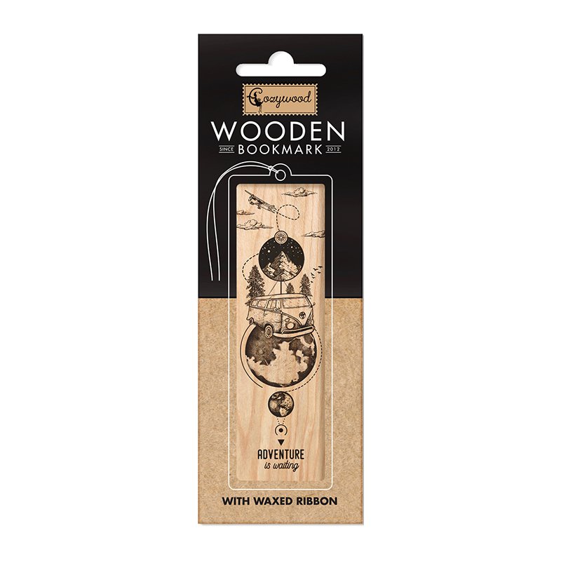 Adventure Wooden Bookmark