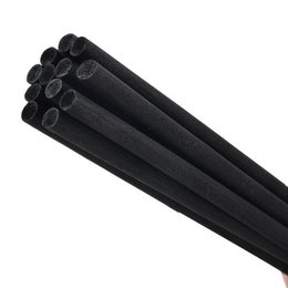 Lot de 10 tiges en rotin Noir en Fibres Naturelles