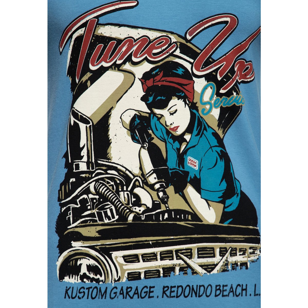 T-shirt with V-neck "Tune Up"