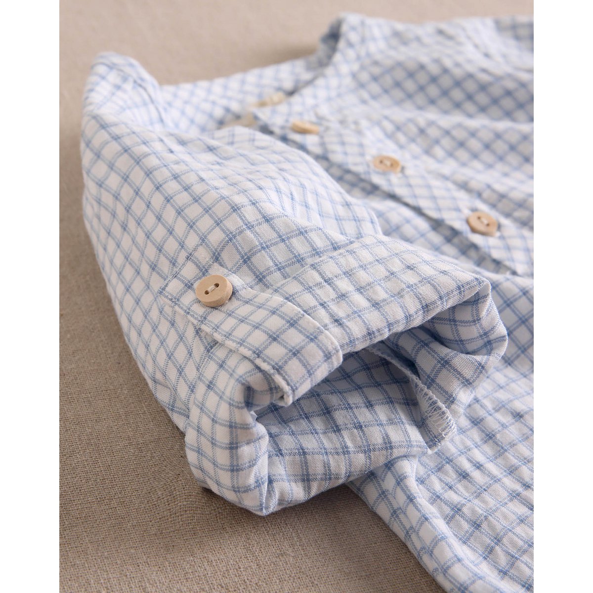 Set Baby Boy jasnoniebieska koszulka i szorty Vichy Vichy M19-21501394
