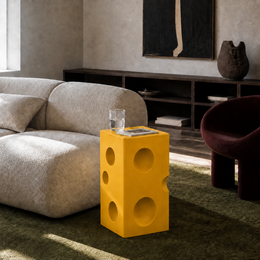 Cheese Block Side Table
