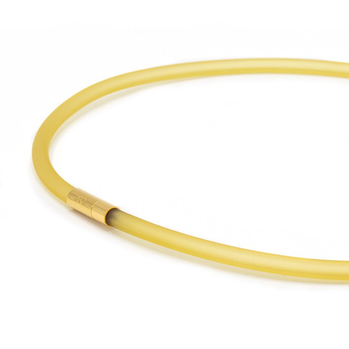 Rubberen ketting, 1 lijn, Mosterd