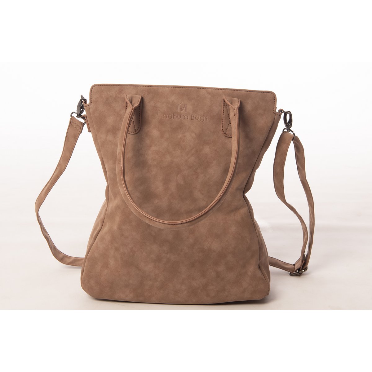 hand/shoulder bag dark brown curvy