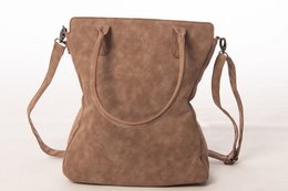 hand/shoulder bag dark brown curvy