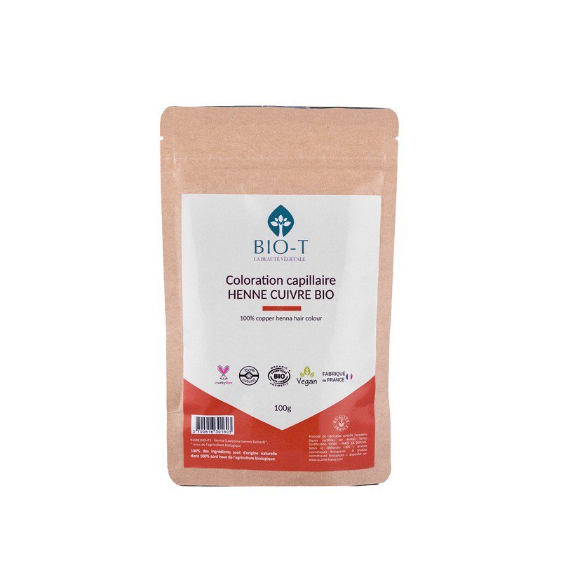 Henna natural COBRE - ORGÁNICO - 100g