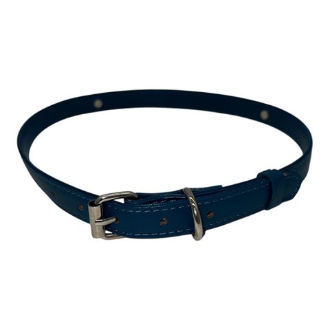 Kraag/nekband - blauw - bdsm - diameter 17 cm - lengte 60 cm - breedte 1,5 cm