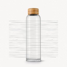 Drikkeflaske i glas - "Lineup" 0,6l fra BELAMY