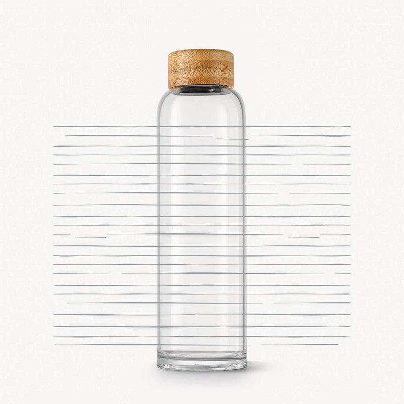 Drikkeflaske i glas - "Lineup" 0,6l fra BELAMY