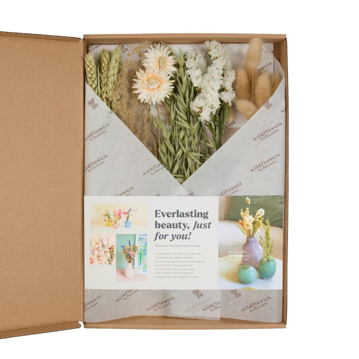 Giftbox - Dried Flowers in Letterbox - Natural