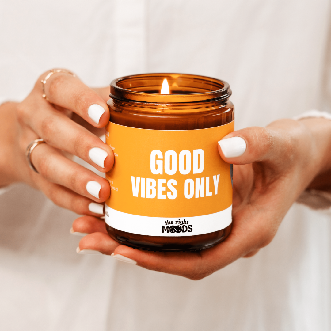 Candele regalo divertenti - HAPPY MOOD - Cera di soia profumata fatta a mano