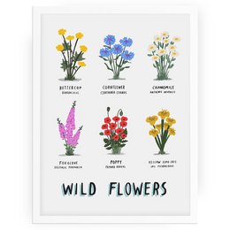 Wilde bloemen print