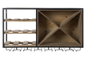 WEINREGAL METALL Tanne 80X24X44 NATUR MB206524