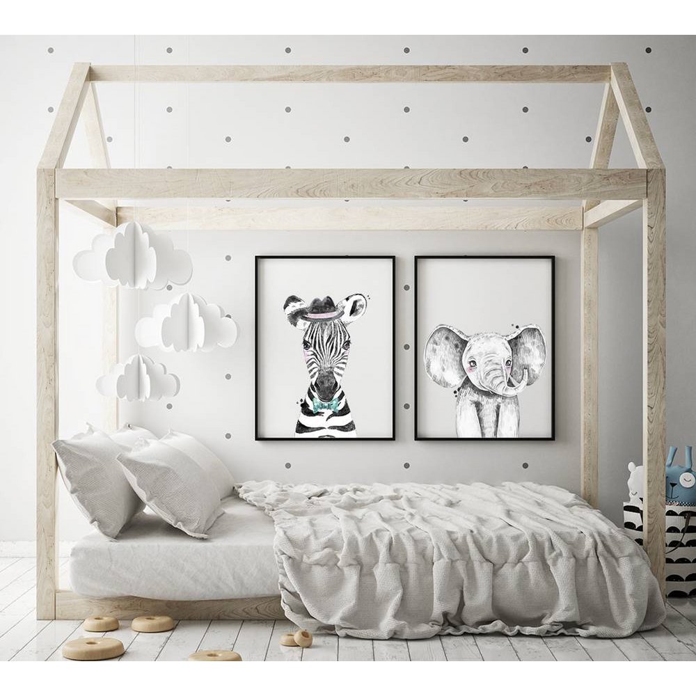 Affiche de la chambre des enfants d'éléphant