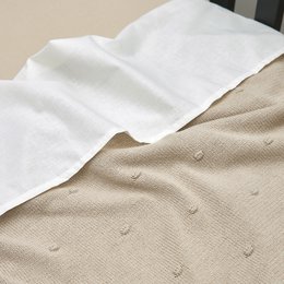 Deken Mini Knots Sand 100x150cm