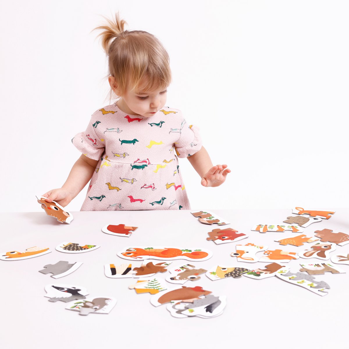 Puzzle progressivi Animali della foresta 2+