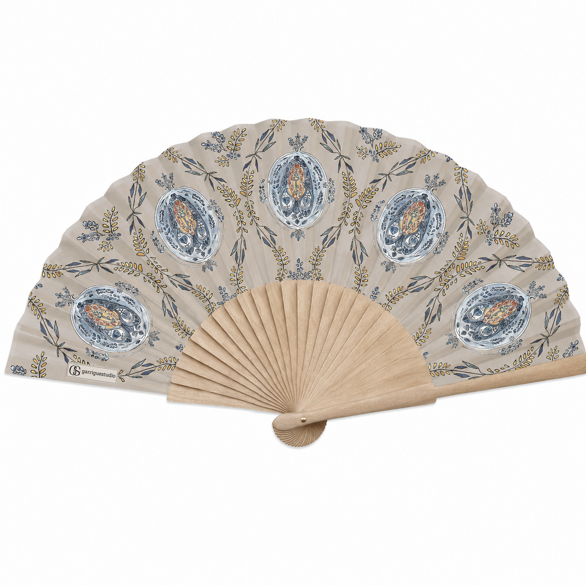 Fan - 42 cm - SUZANNE - Beige