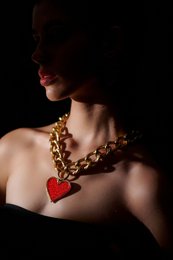 Diep hart | Halsketting