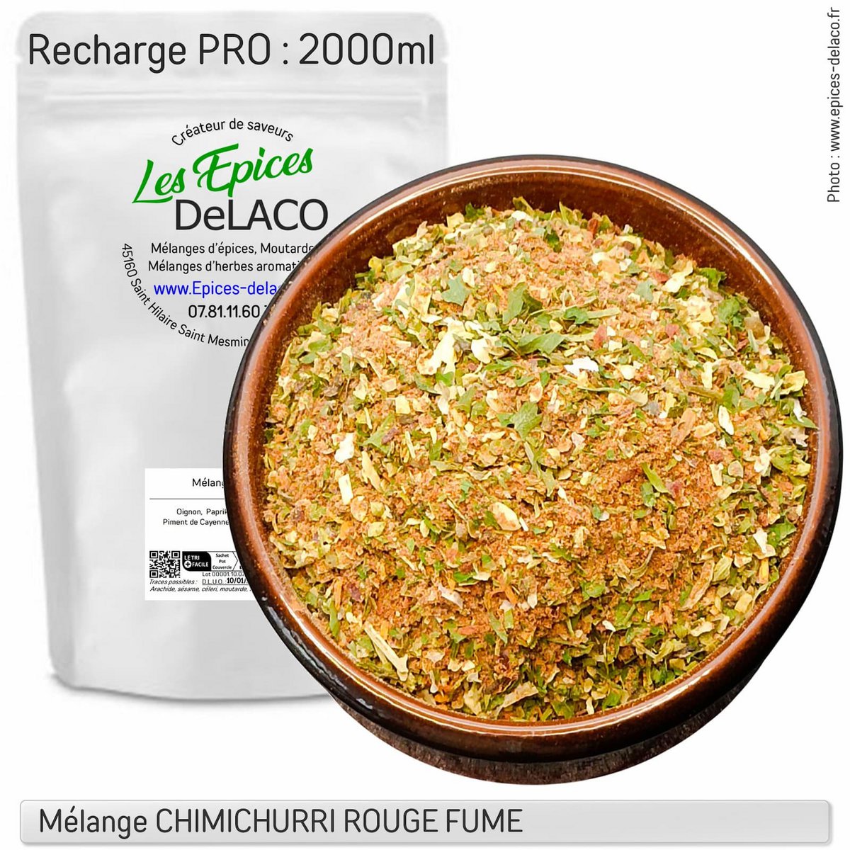CHIMICHURRI ROSSO affumicato - miscela di spezie e aromi