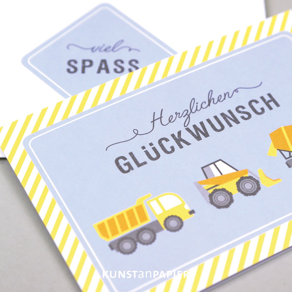 Geburtstagskarte Baustelle Bob